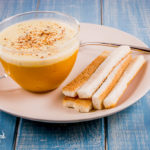 Cappuccino di zucca e funghi porcini con crema di gorgonzola