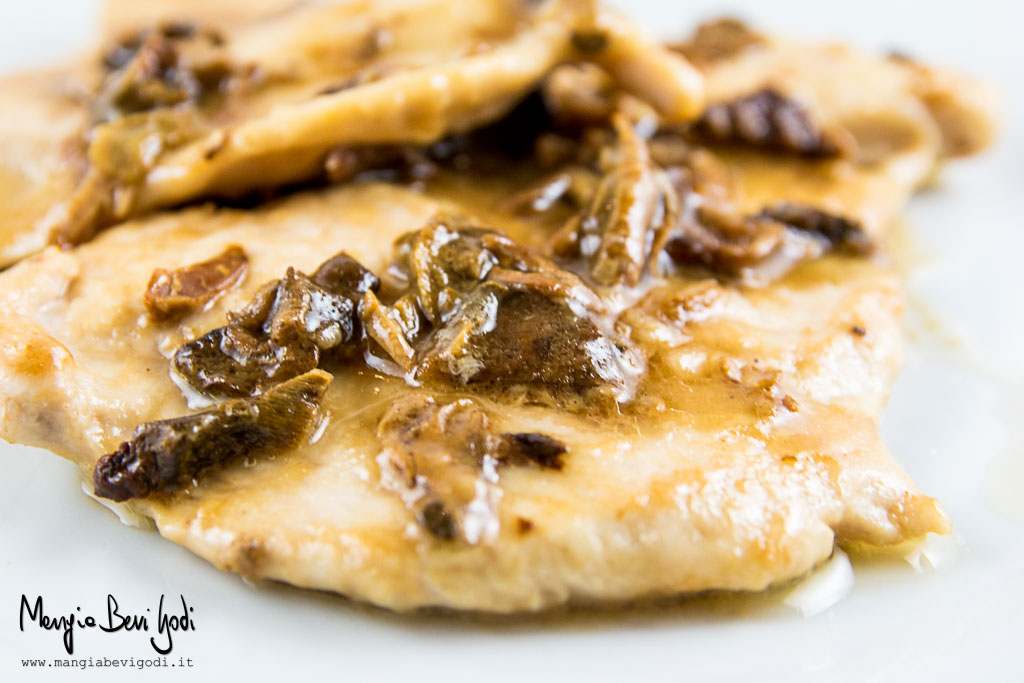 Petto di Tacchino con crema di funghi porcini