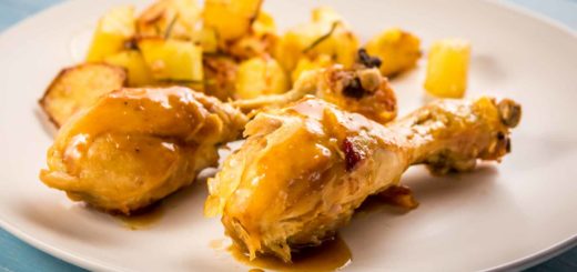 Cosce di pollo alla birra