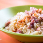 Risotto con salame