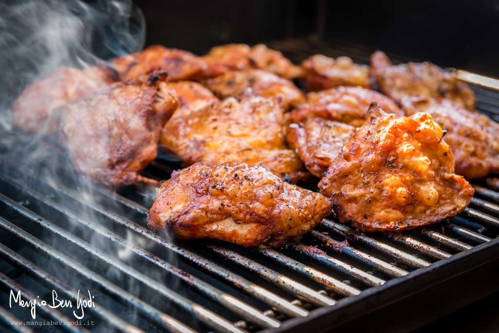 Sovracosce di pollo alla griglia con pelle croccante