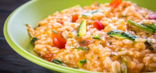 Risotto con platessa