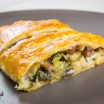 Strudel salato di zucchine, melanzane e pancetta