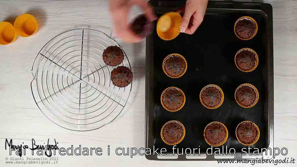 far raffreddare i cupcake