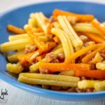 Caserecce con carote e pancetta