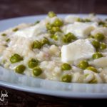 Risotto con piselli e stracchino