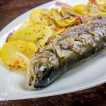 Trota al forno con patate