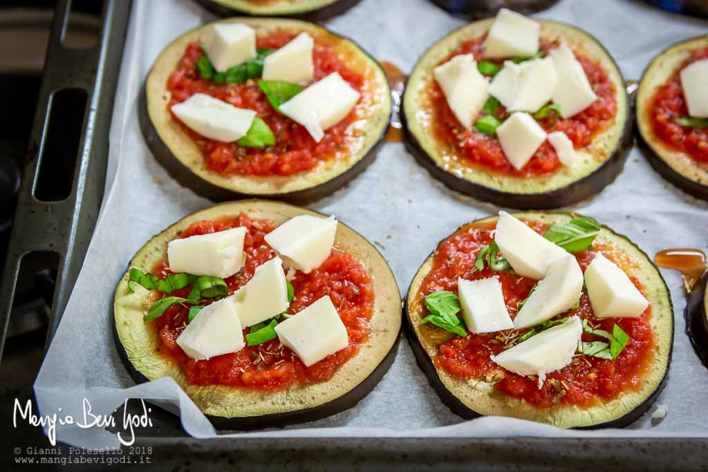 Pizzette di melanzane