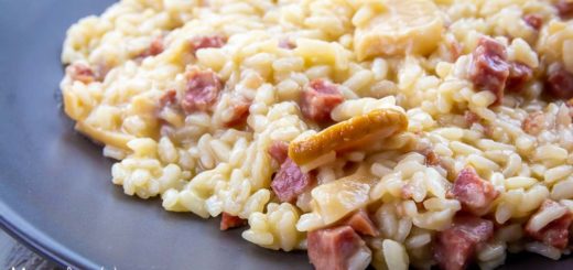 Risotto ai funghi porcini e salsiccia