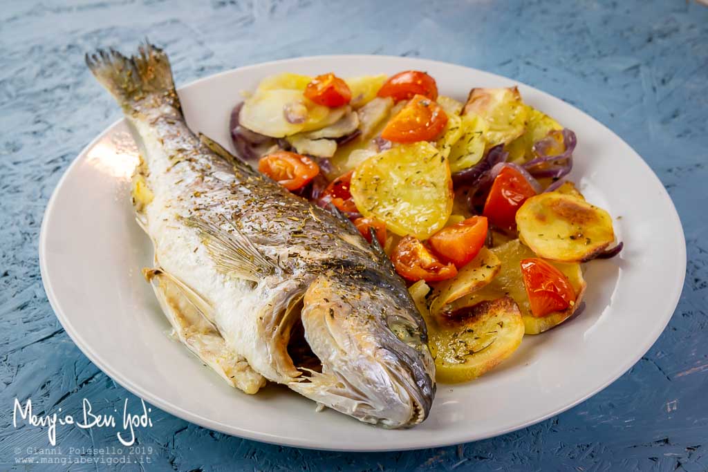 Orata al forno con patate