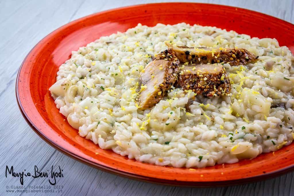 Risotto asparagi e sgombro affumicato