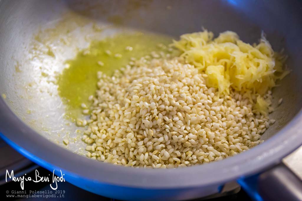 Cottura risotto alle vongole