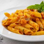 Pasta con merluzzo e peperoni