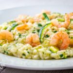 Risotto zucchine e gamberetti