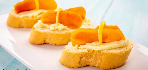 Crostini con bottarga