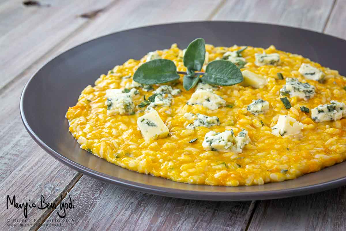 Risotto alla zucca e gorgonzola