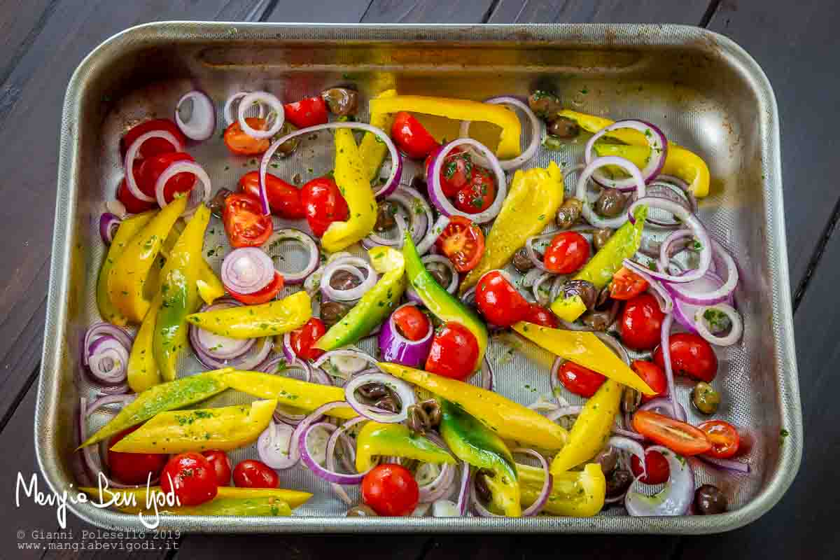 Teglia da forno con verdure