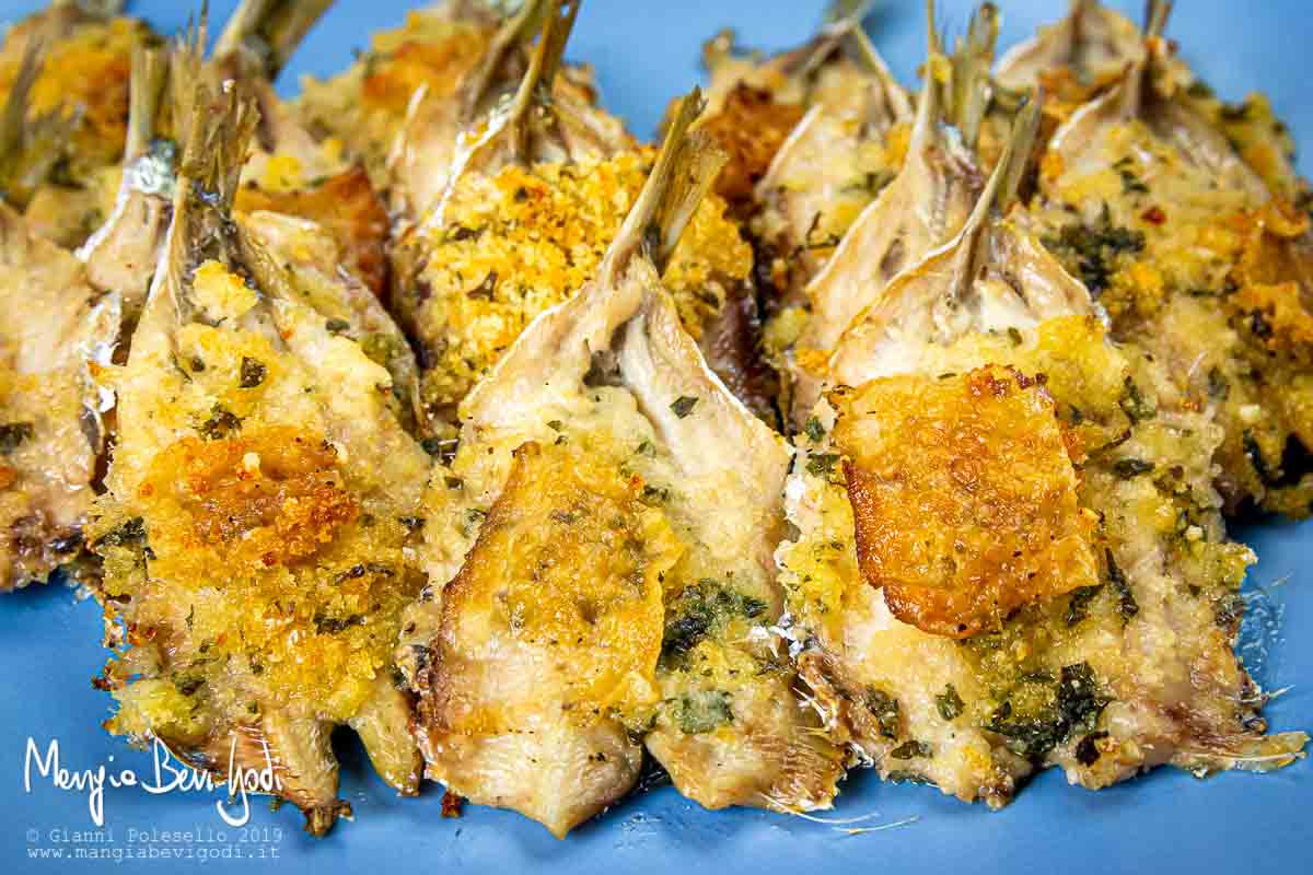 Sardine al forno gratinate