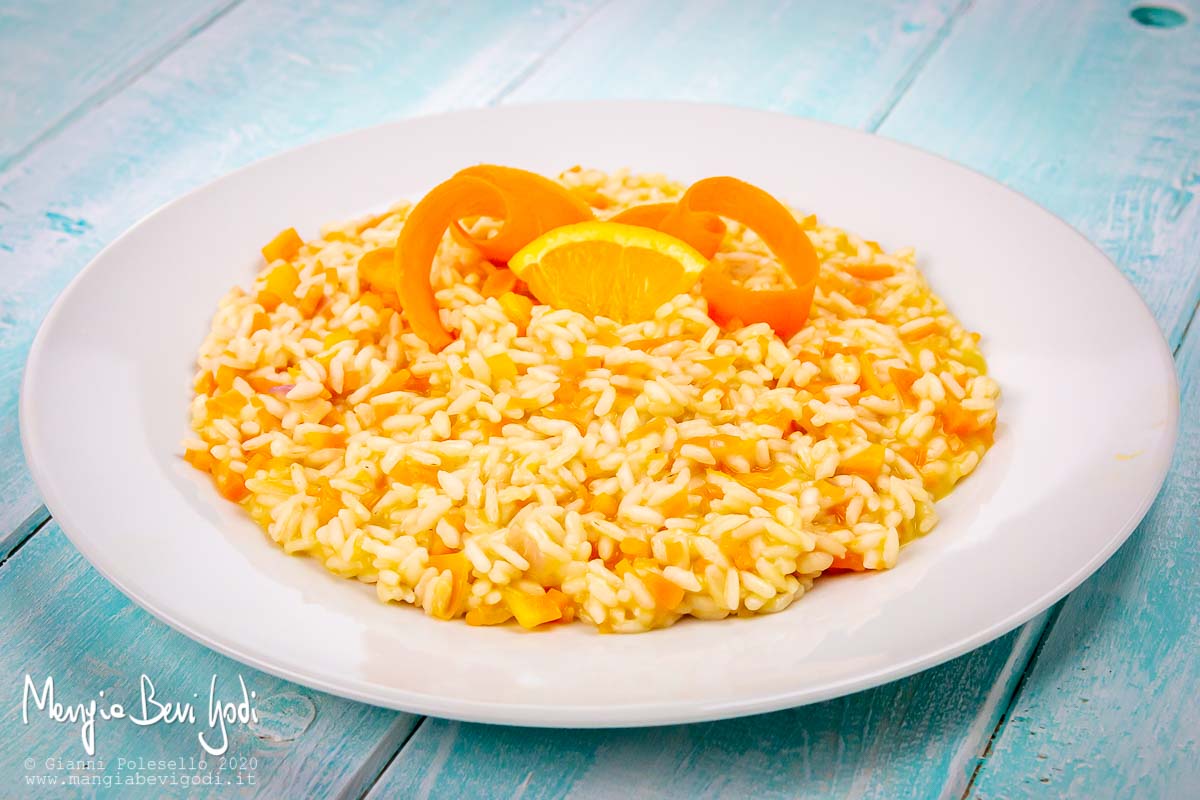 Risotto all'arancia e carote