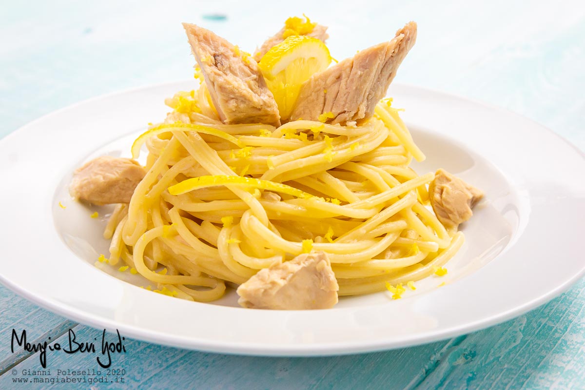 Pasta al tonno e limone