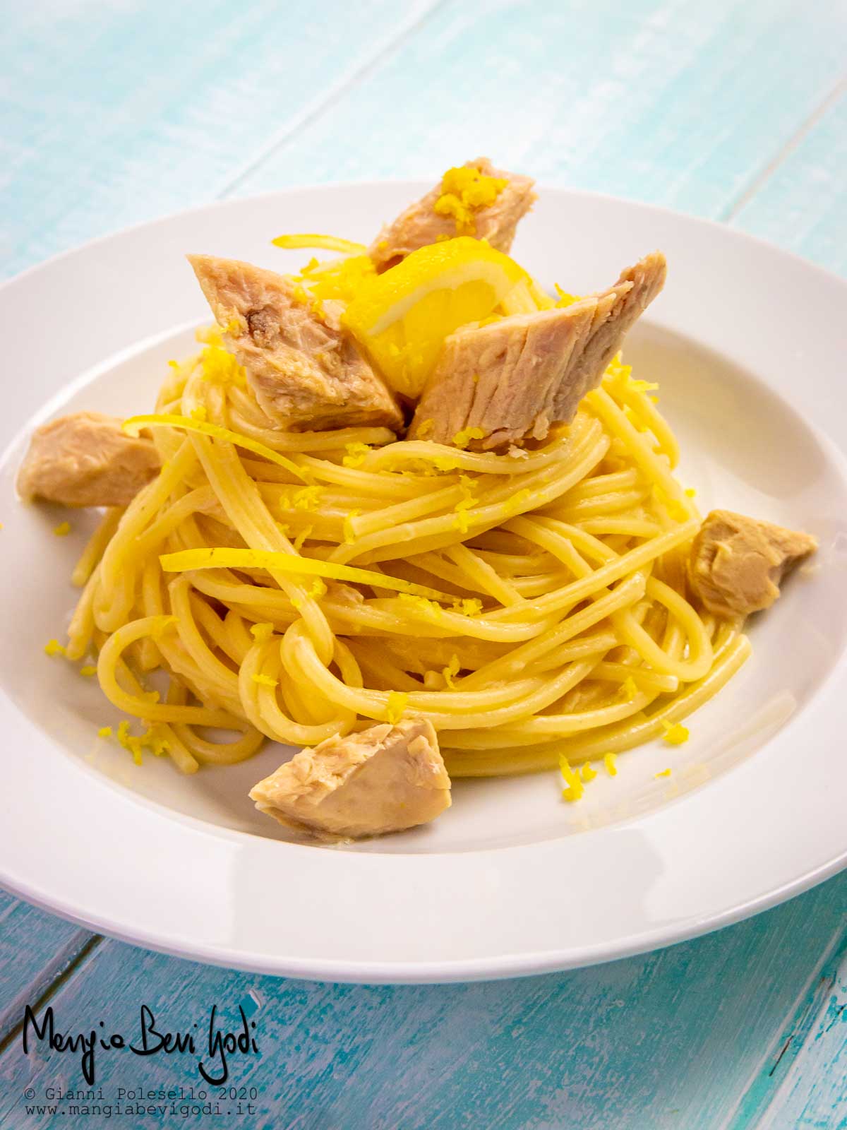 Pasta al tonno e limone