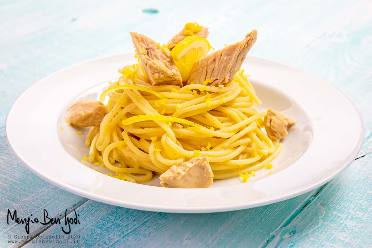 Pasta al tonno e limone