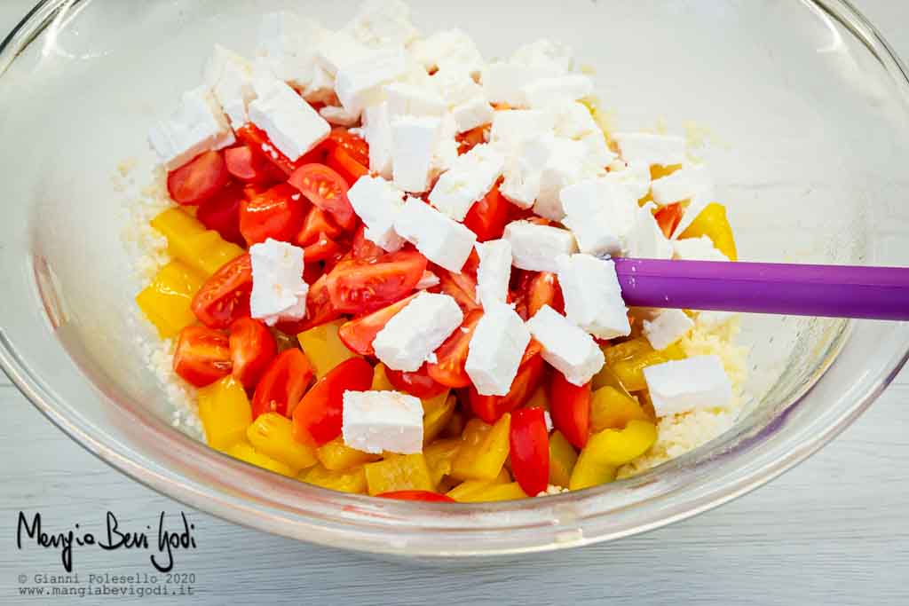 Preparazione cous cous vegetariano