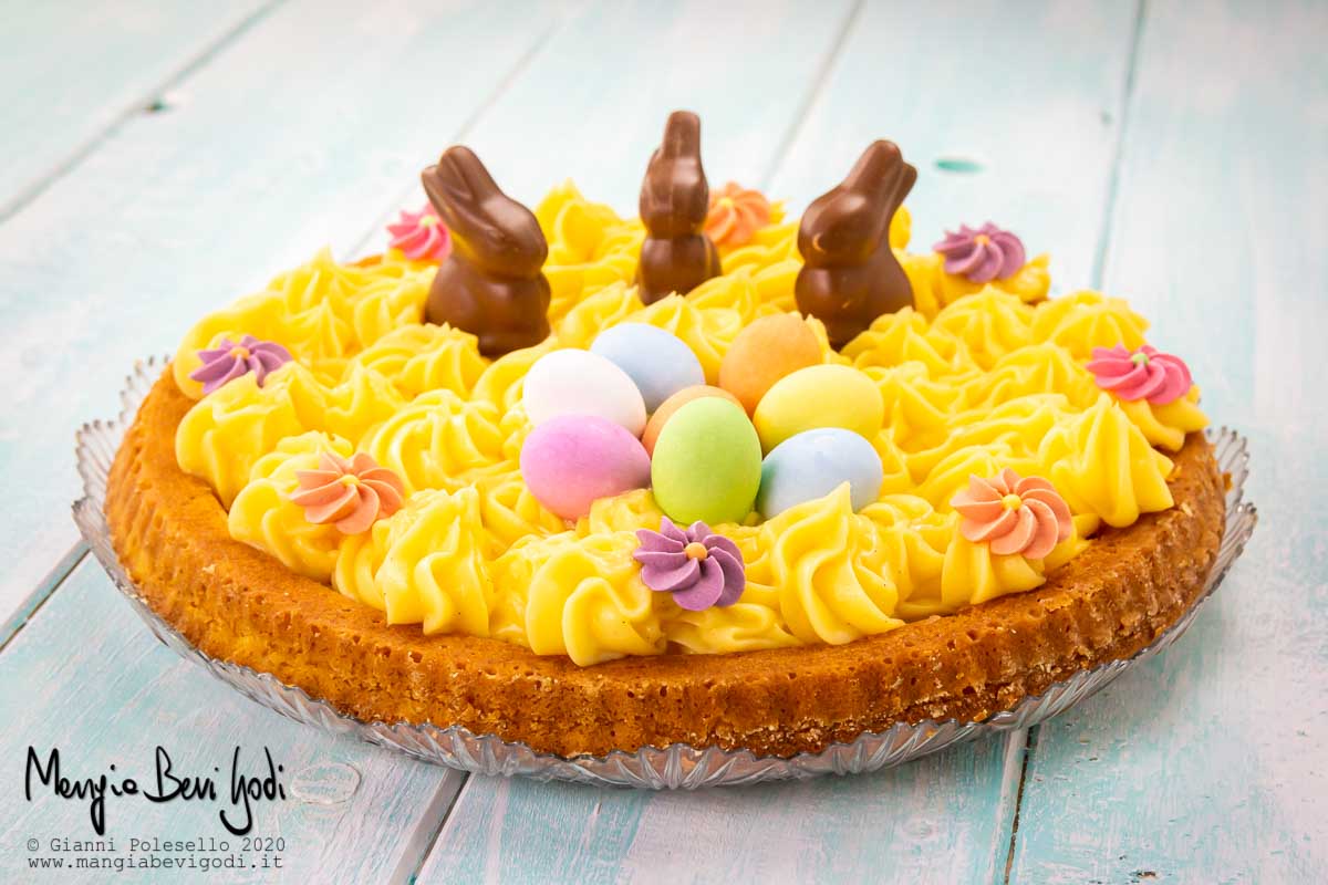 Crostata morbida alla crema pasticcera - Dolce di Pasqua