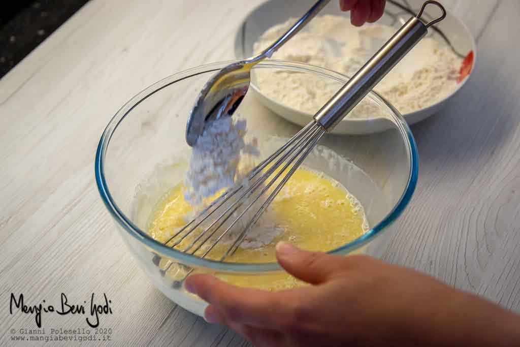 Preparazione impasto waffle