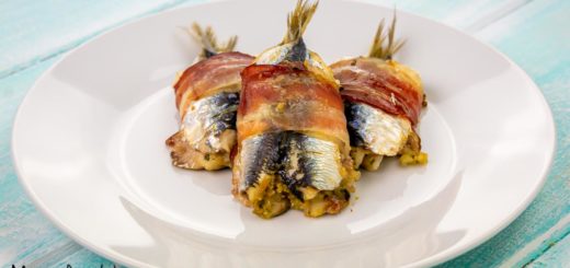 Sandwich di sarde e pancetta