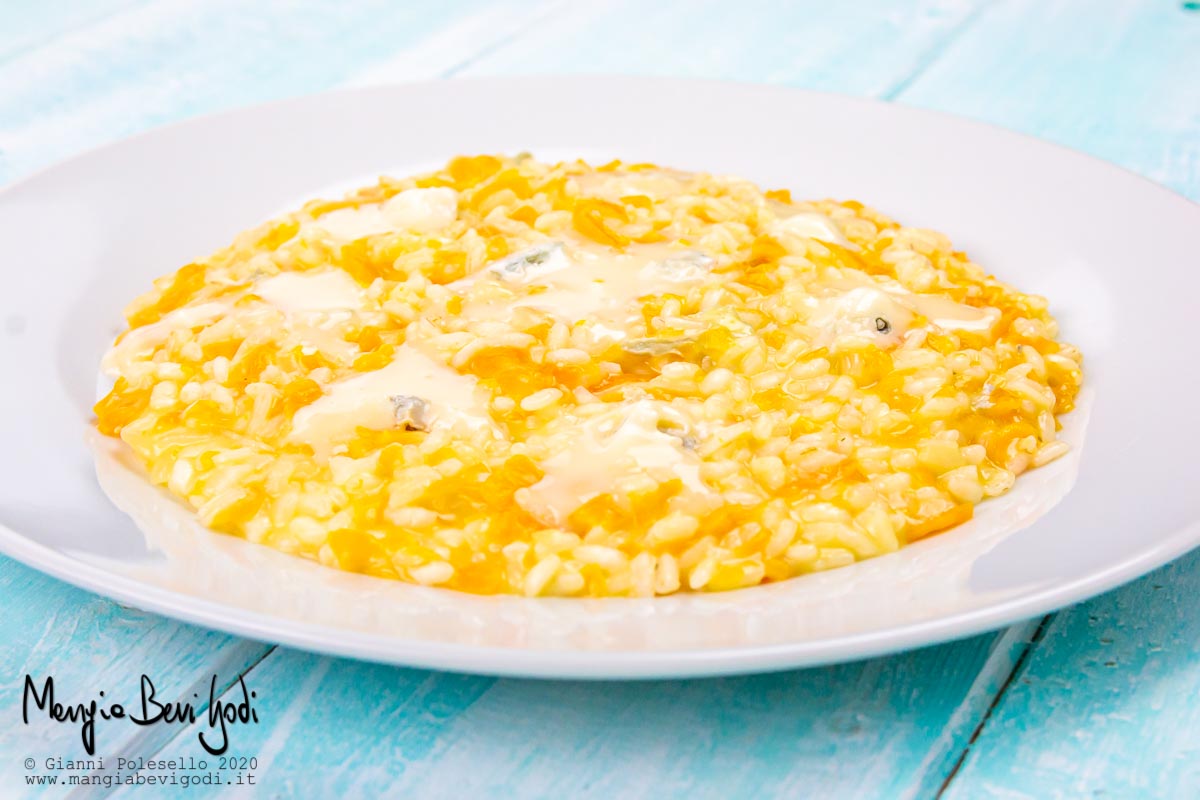 Risotto alle carote e gorgonzola