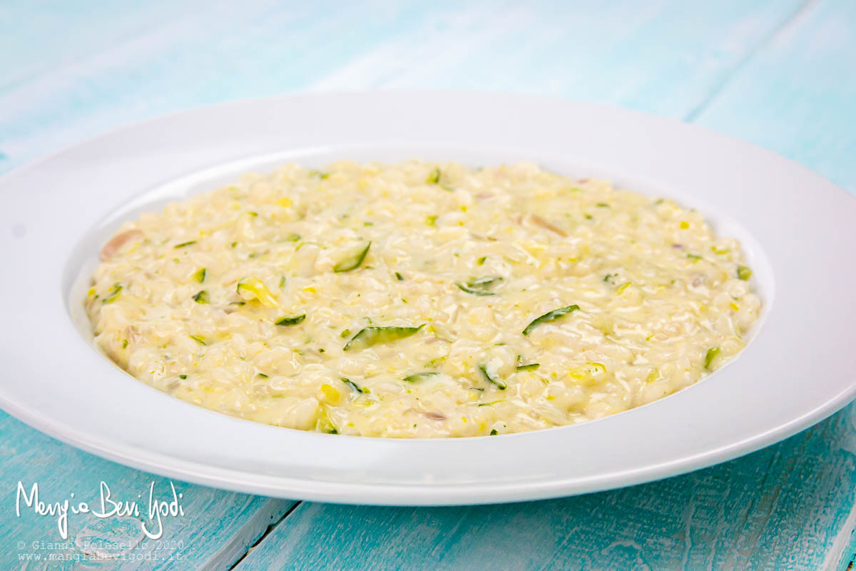 Risotto con zucchine e Philadelphia