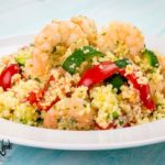 Cous cous con gamberi e zucchine