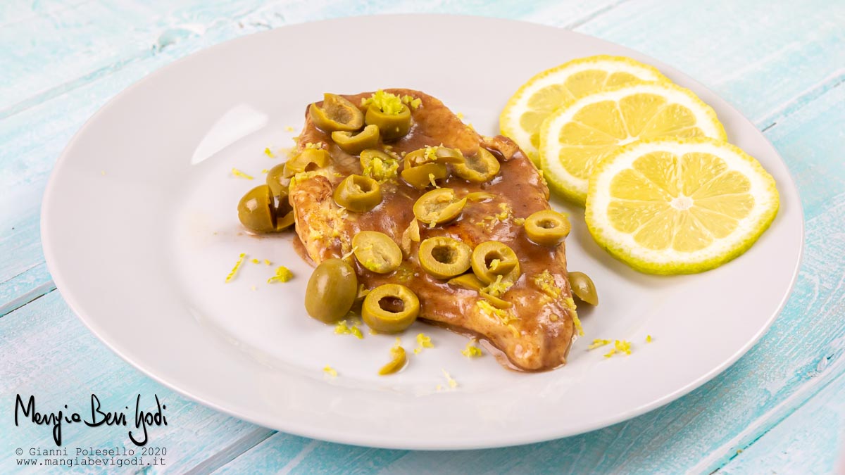 Petto di pollo alle olive e limone