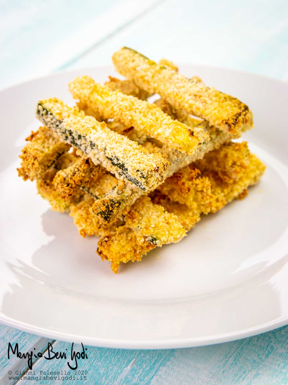 Stick di zucchine croccanti al forno