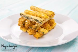 Stick di zucchine croccanti al forno