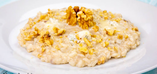 Risotto noci e gorgonzola