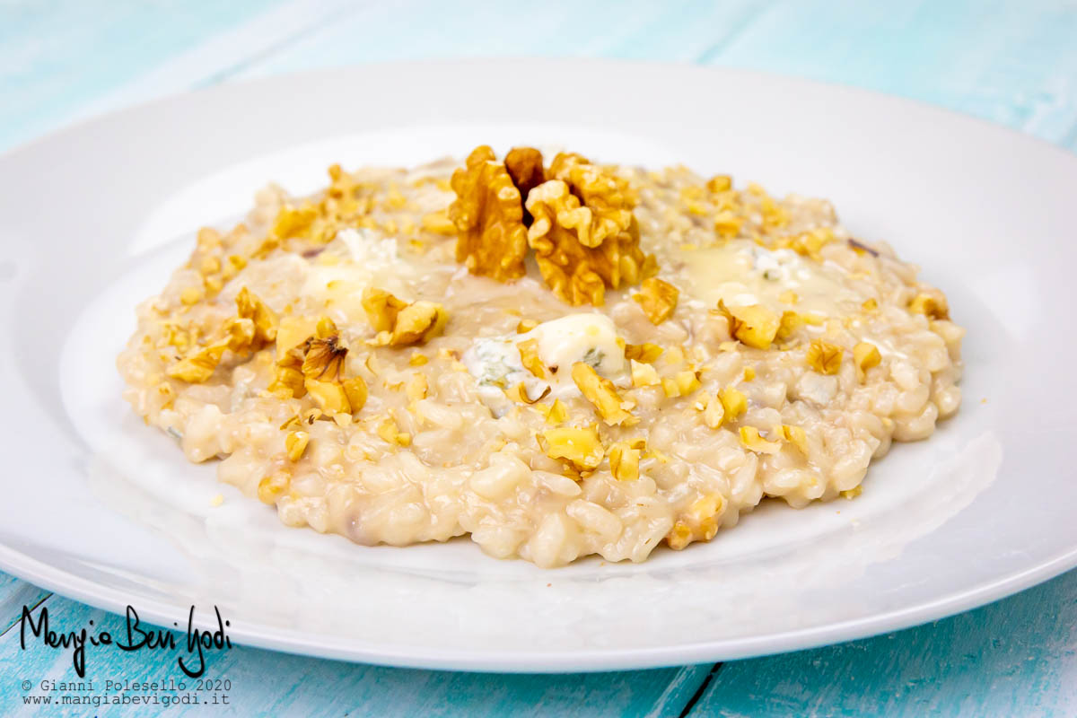 Risotto noci e gorgonzola