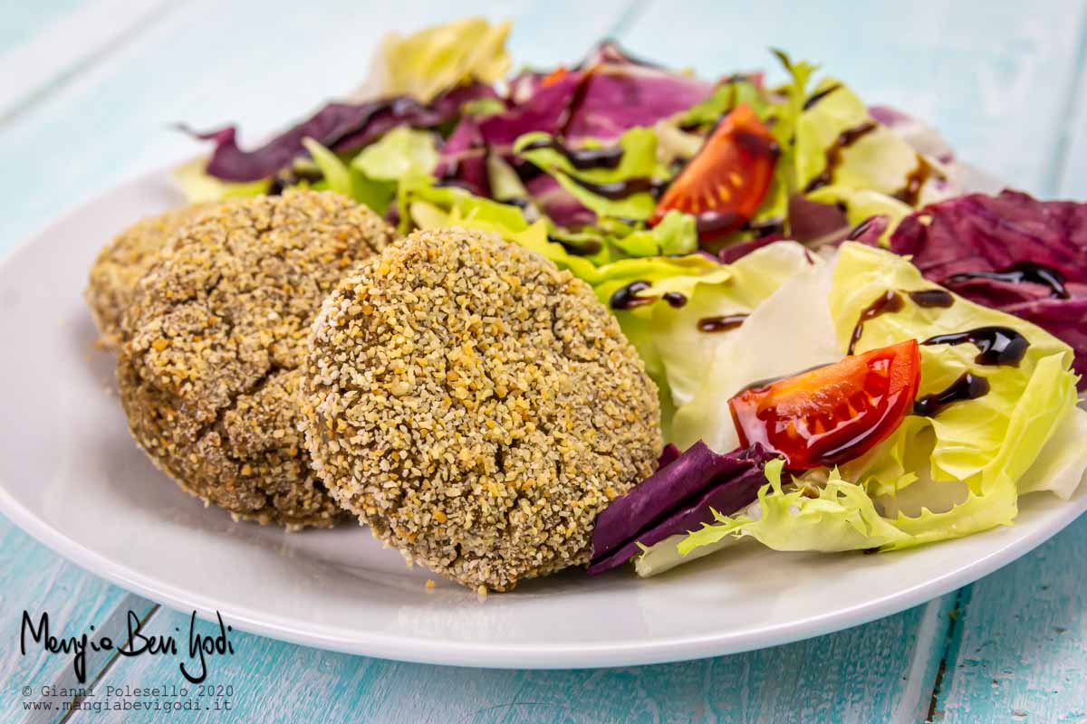 Polpette di melanzane e ceci al forno