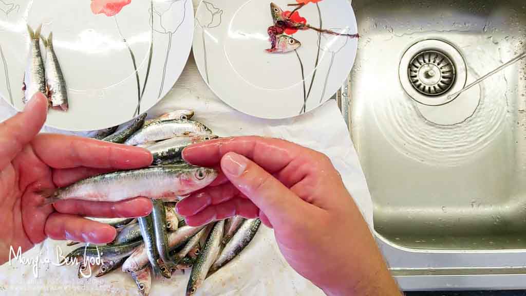 Pulire le sardine