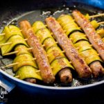Spiedini di salsicce e zucchine
