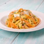 Pasta al salmone e gorgonzola