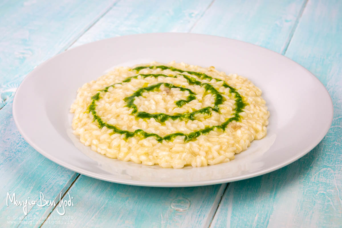 Risotto al merluzzo e prezzemolo