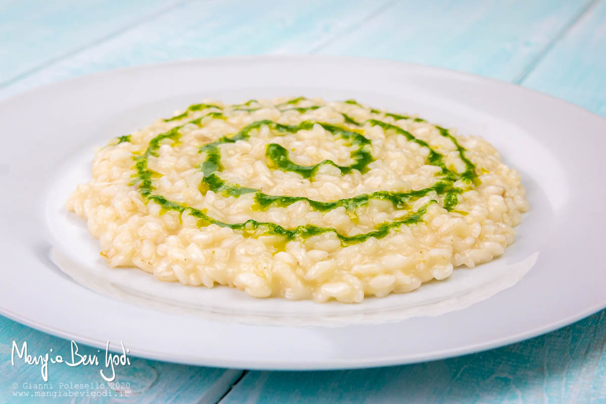 Risotto al merluzzo e prezzemolo