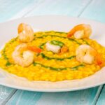 Risotto alla zucca e gamberi