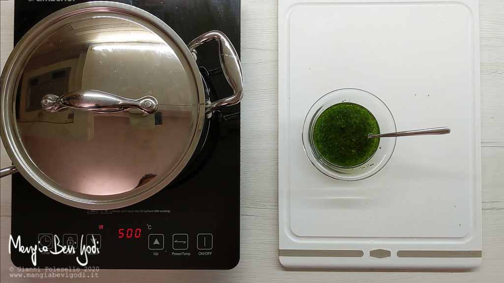 Preparazione condimento per insalata di polpo