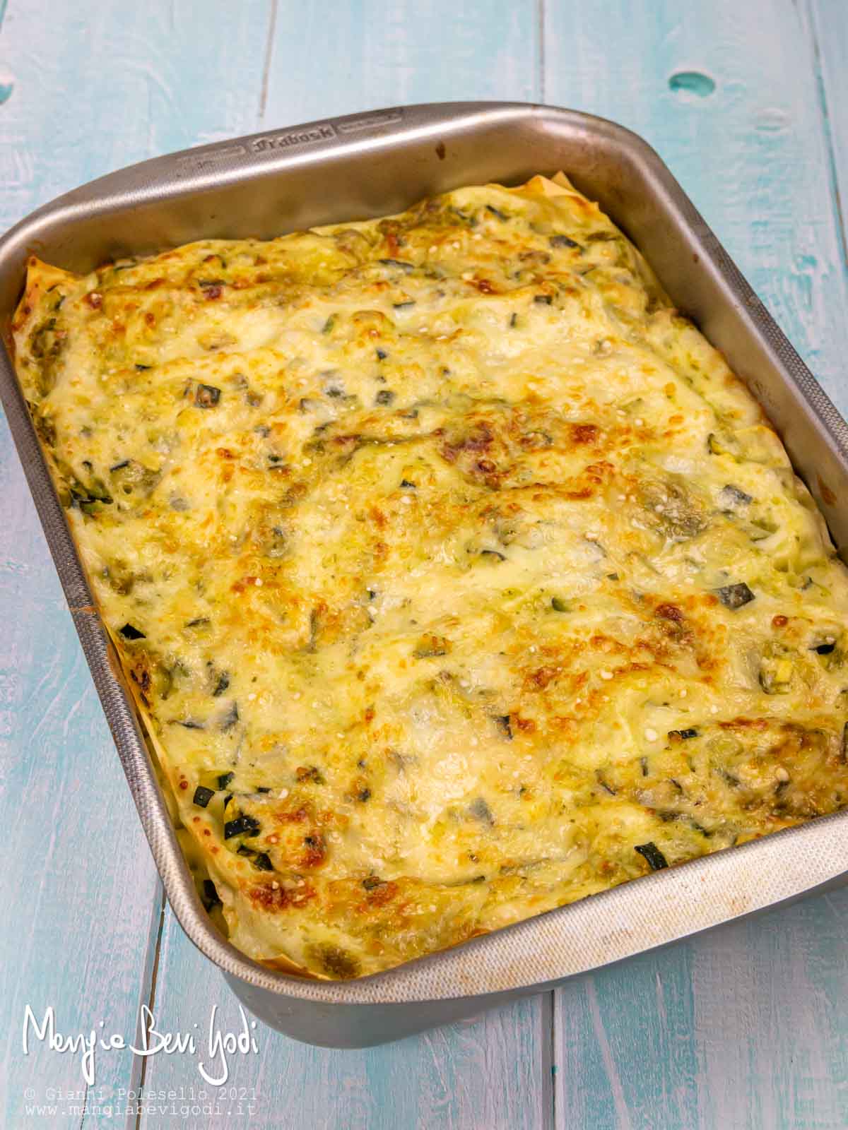 Lasagne al pesto e zucchine