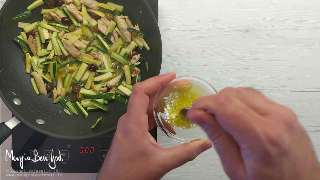 Preparazione emulsione di olio e maizena