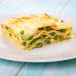 Lasagne veloci al prosciutto e piselli