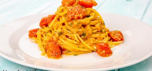 Pasta con polpa di granchio